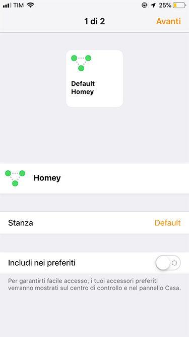 Apple HomeKit - Aggiunta accessorio Homey - 7