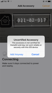Apple HomeKit - Aggiunta dispositivo 3