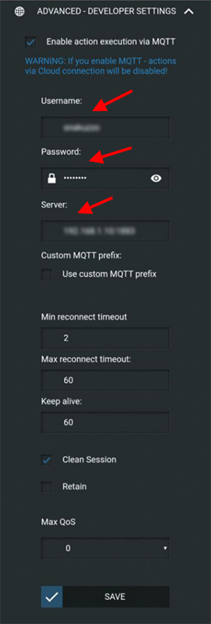 Shelly - Configurazione MQTT